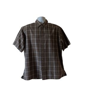Tommy Hilfiger Dark Brown Plaid Casual Shirt